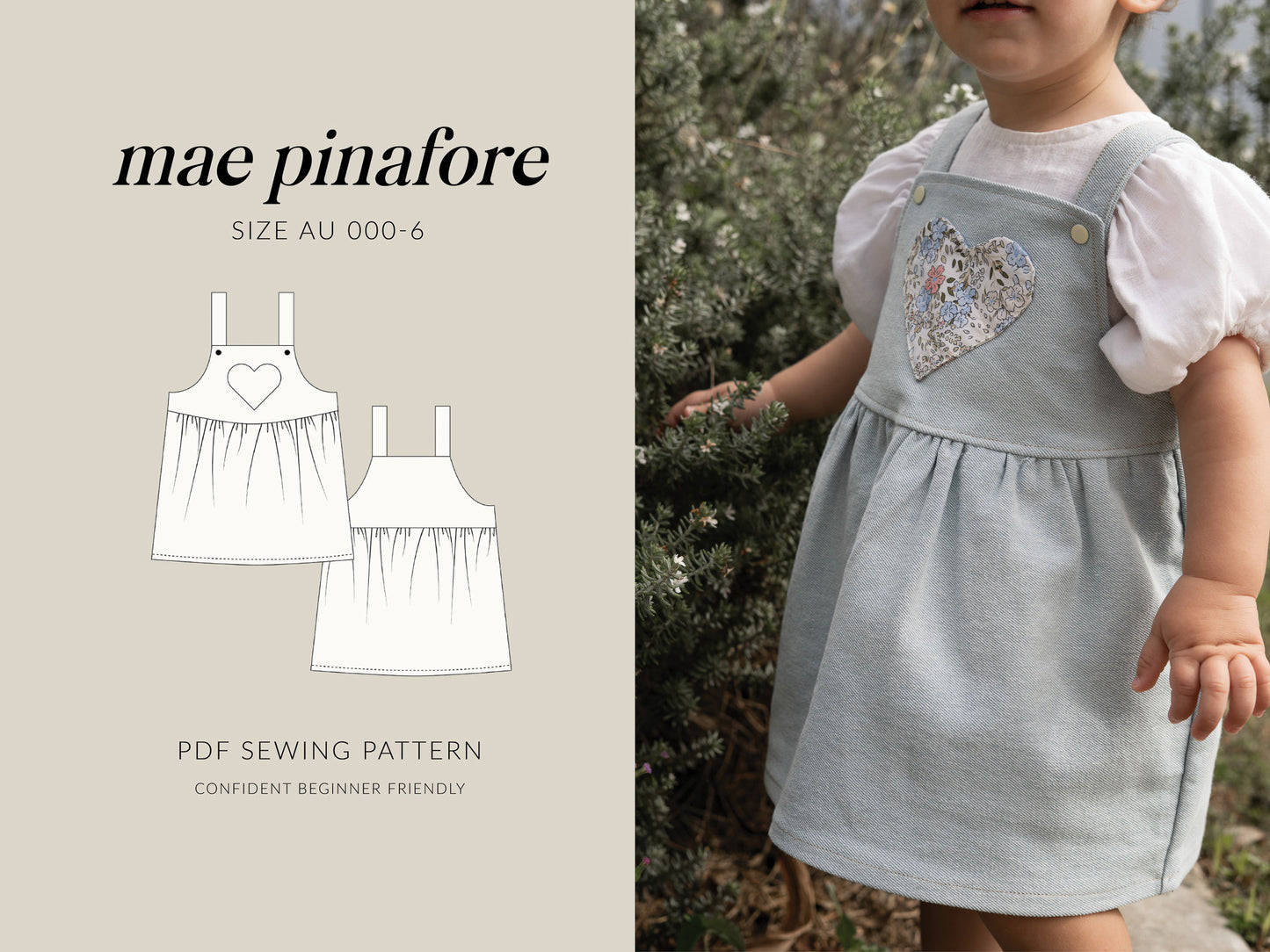 Mae Pinafore | PDF Sewing Pattern
