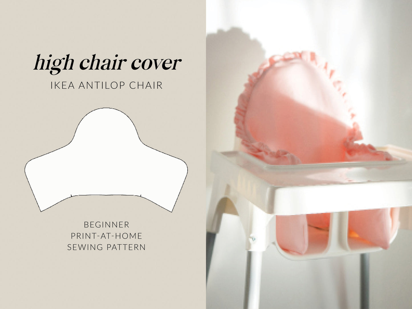 High Chair Cover | Digital Sewing Pattern