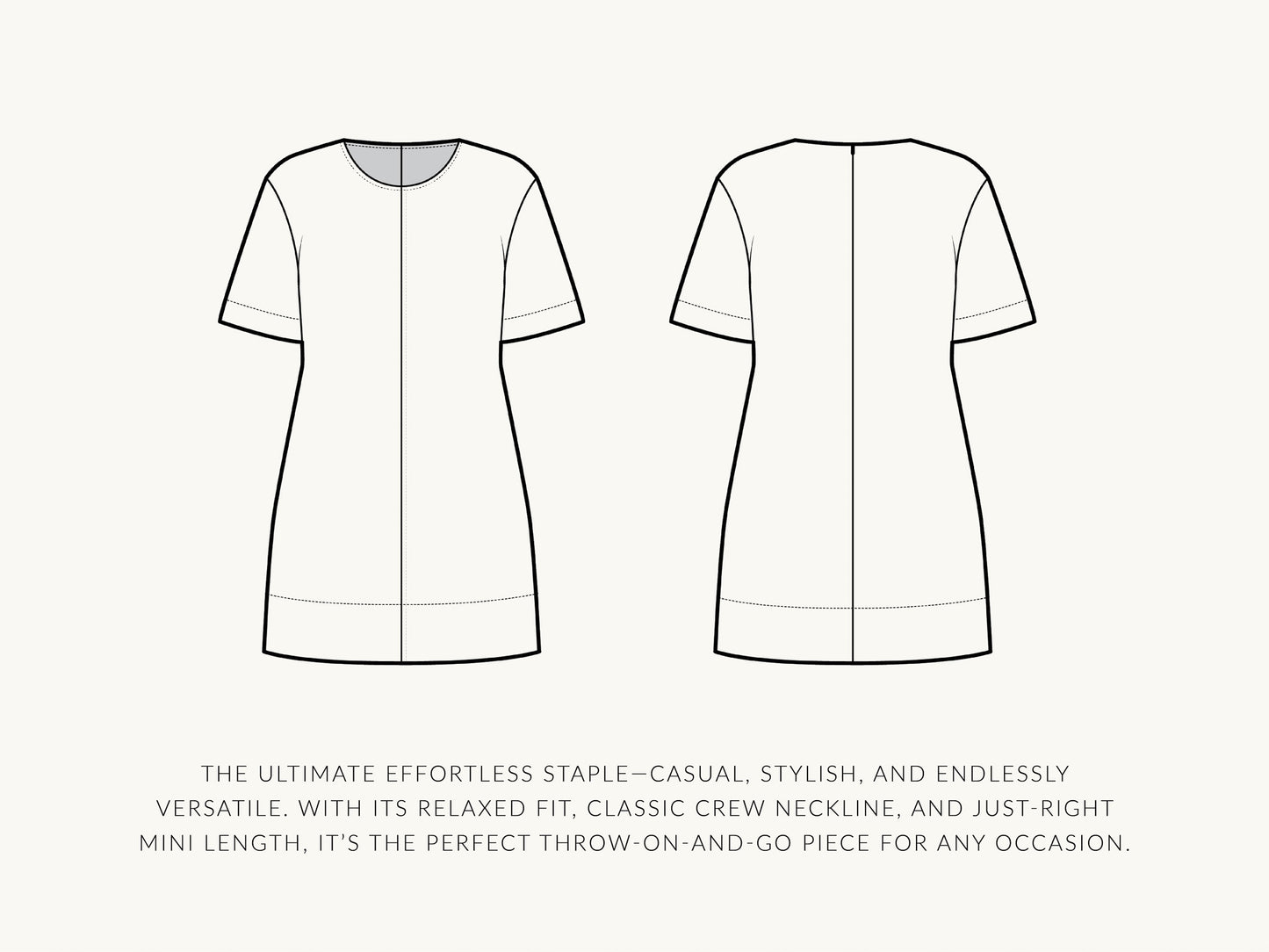 Blair Tee Mini Dress | Digital Sewing Pattern