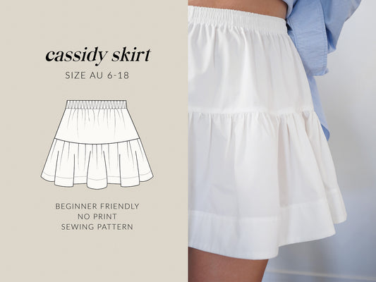 Cassidy Skirt | No Print Sewing Pattern
