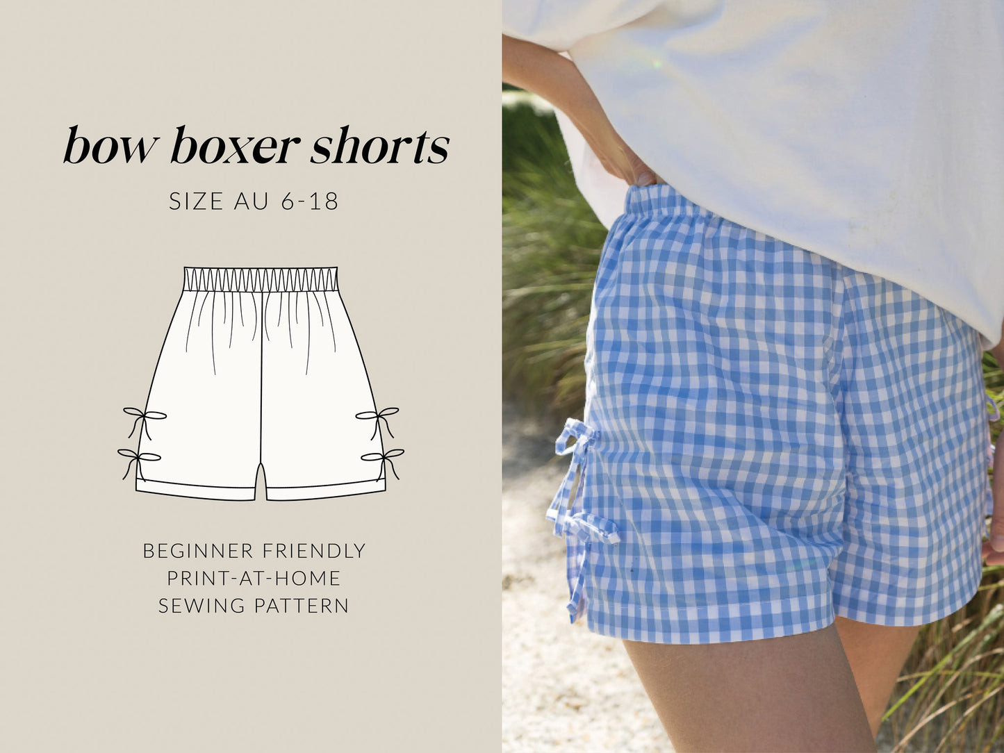 Bow Boxer Short | Digital Sewing Pattern