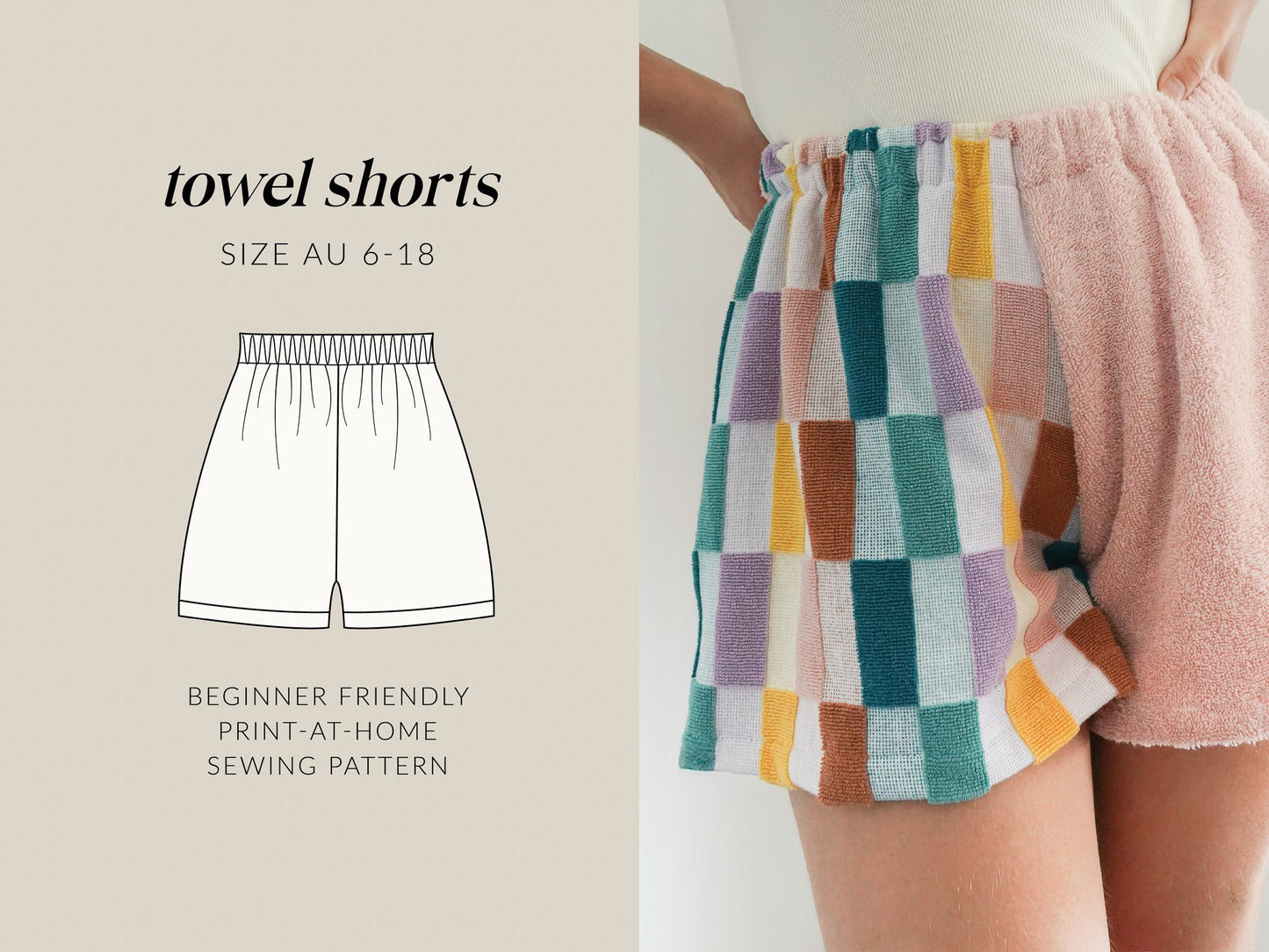 Towel Shorts | PDF Sewing Pattern