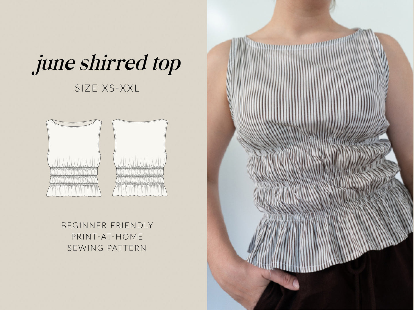 The June Top | Digital Sewing Pattern