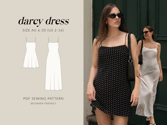 Darcy Bias Slip Dress | PDF Sewing Pattern