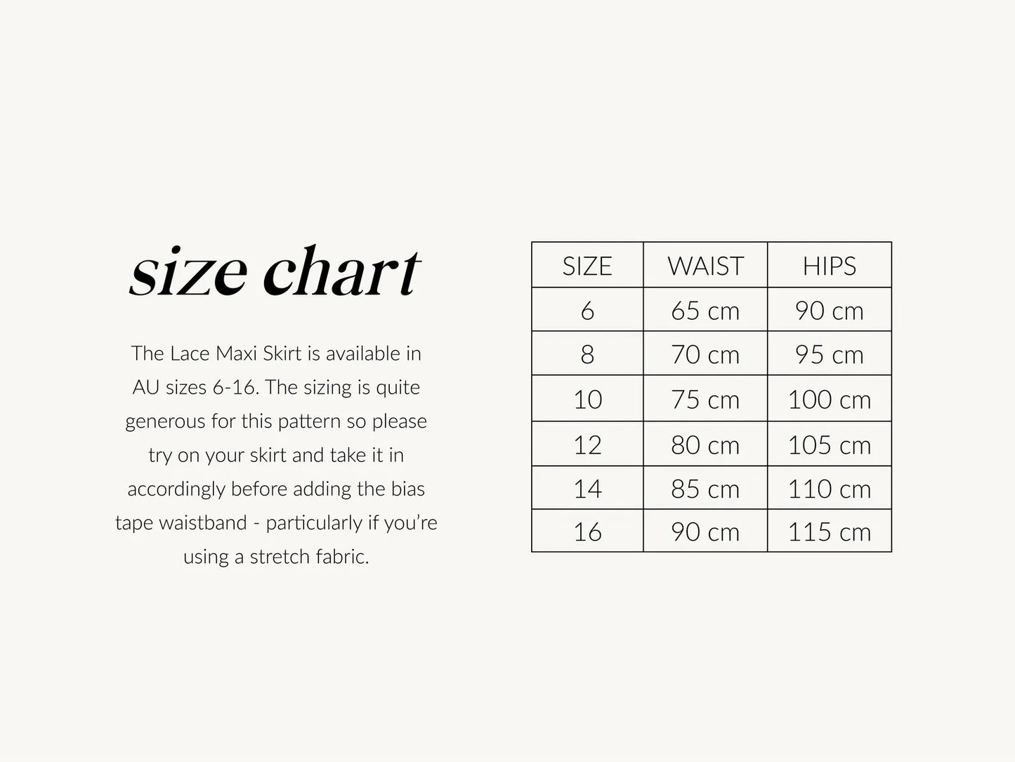 Lace Maxi Skirt | Digital Sewing Pattern