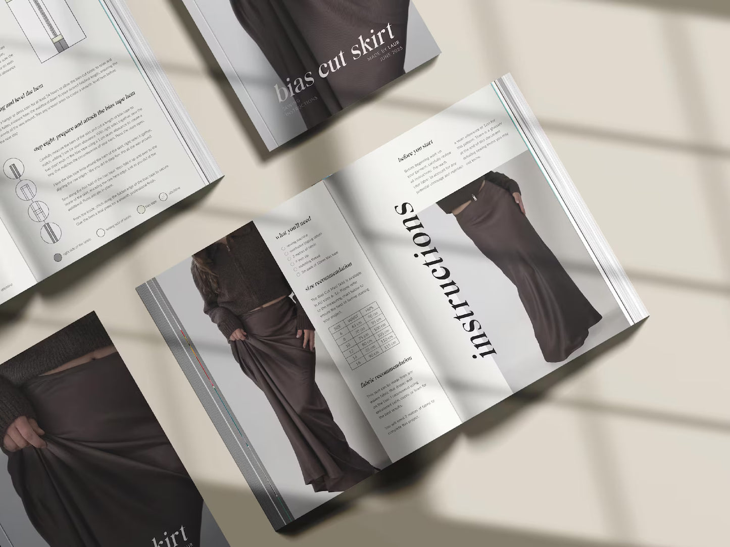 Bias Cut Maxi Skirt | PDF Sewing Pattern