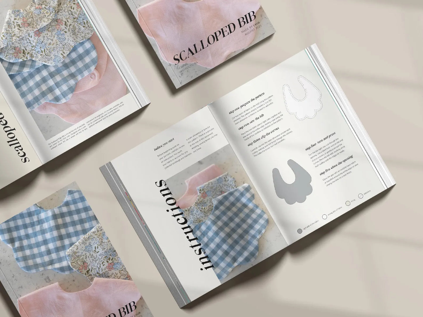 Scalloped Edge Bib | Digital Sewing Pattern