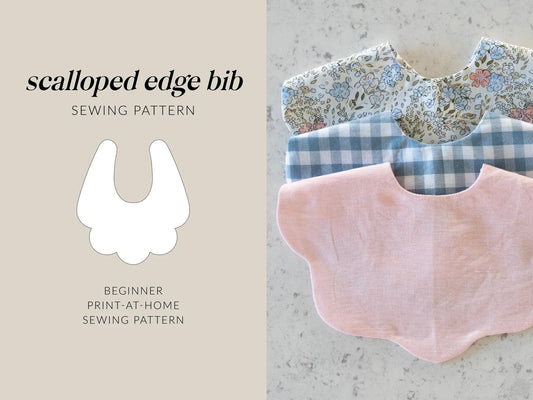 Scalloped Edge Bib | Digital Sewing Pattern