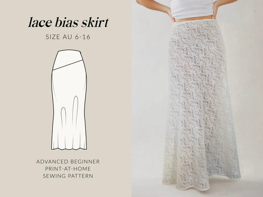 Lace Maxi Skirt | Digital Sewing Pattern